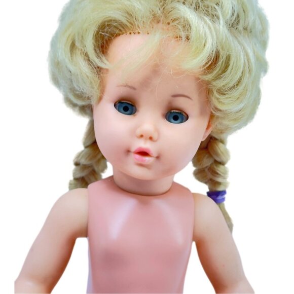 Schildkrot Crier Doll 18 in Blonde 44 Turtle Mark W Germany Plastic Working - Picture 10 of 16